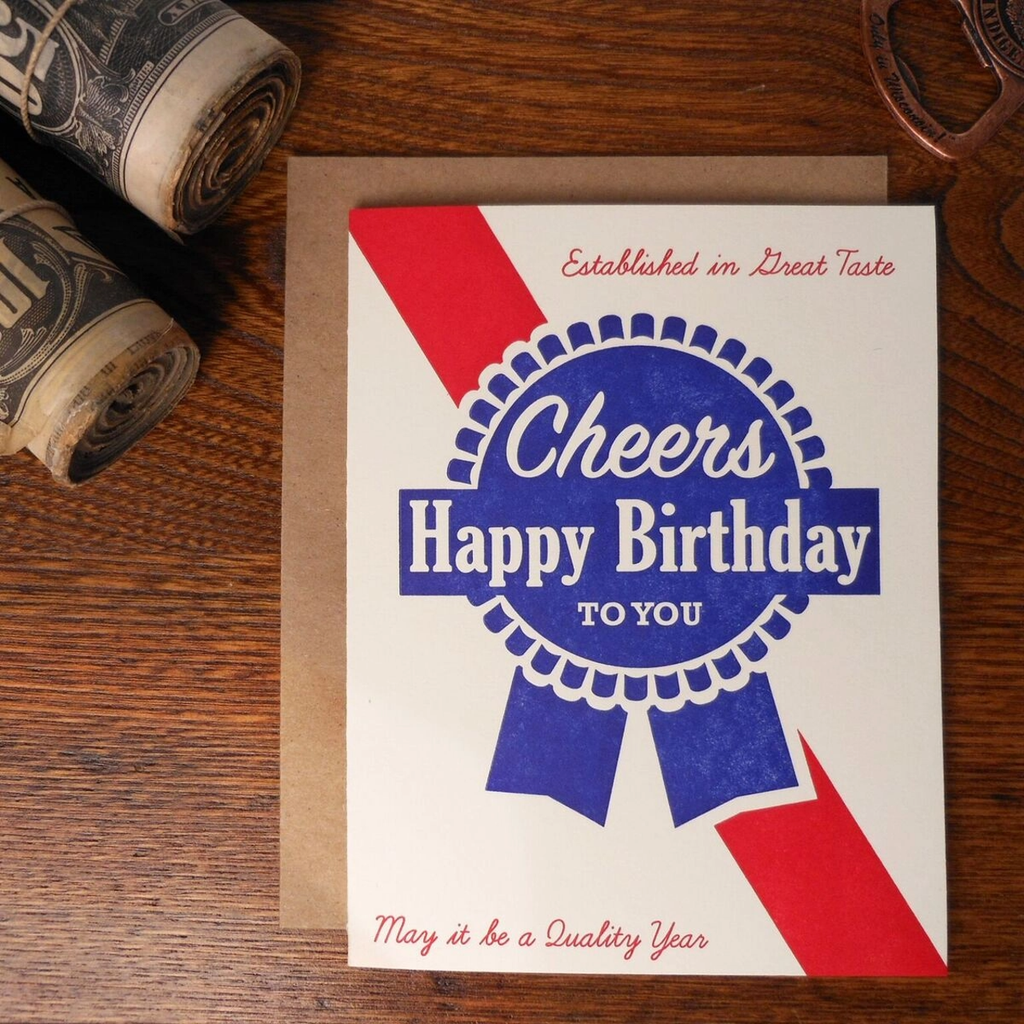 Blue Ribbon Birthday Card A Favorite Design Cards - Birthday