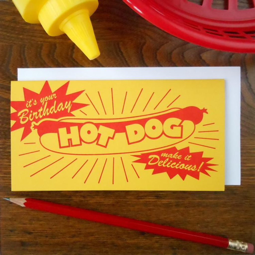 Hot Dog Birthday Card A Favorite Design Cards - Birthday