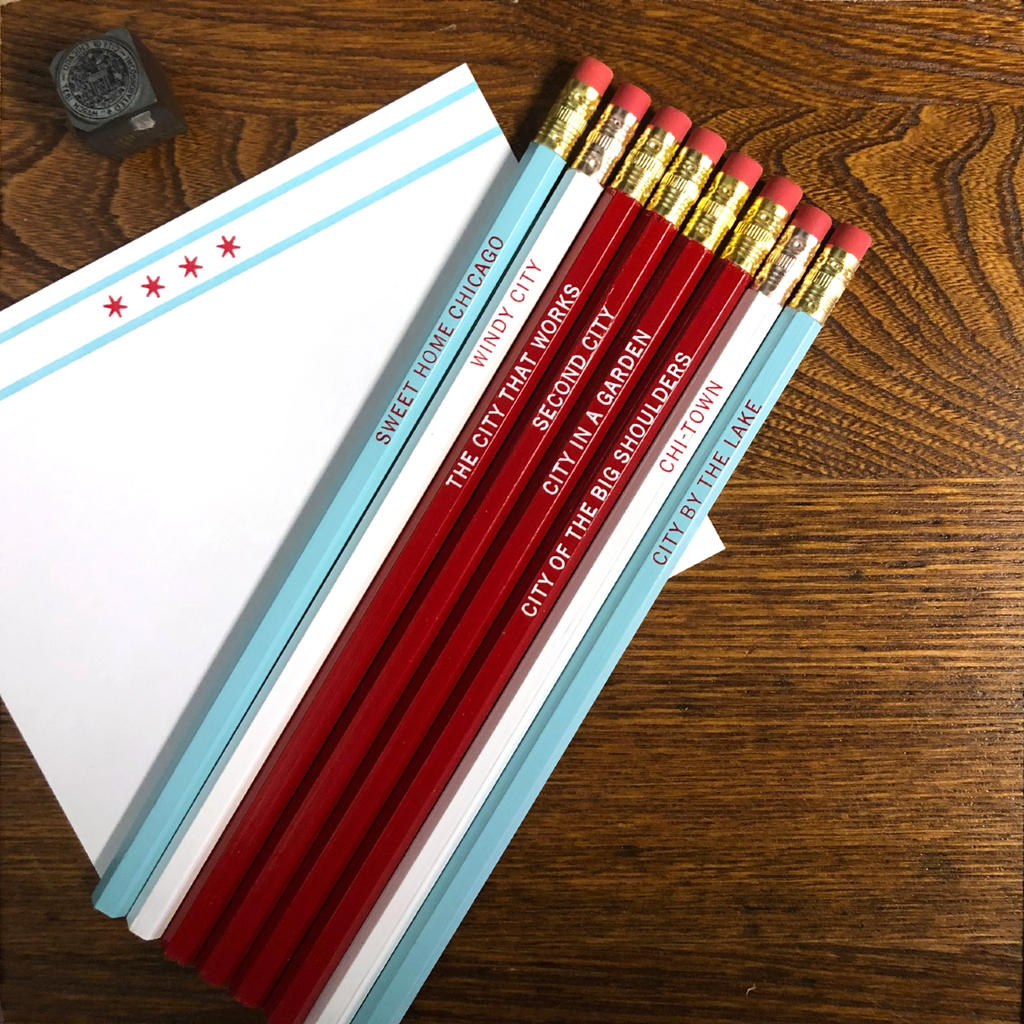 Chicago My Kind Of Town Pencil Set A Favorite Design Home - Office & School Supplies - Pencils, Pens, Markers & Chalk