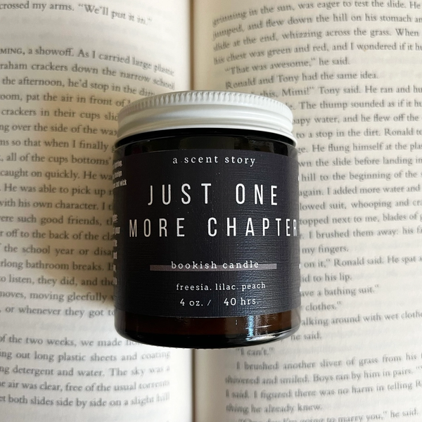 Just One More Chapter Candle - 4oz A Scent Story Candle Co Home - Candles
