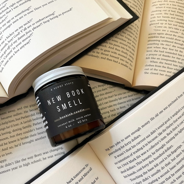 New Book Smell Candle - 4oz A Scent Story Candle Co Home - Candles