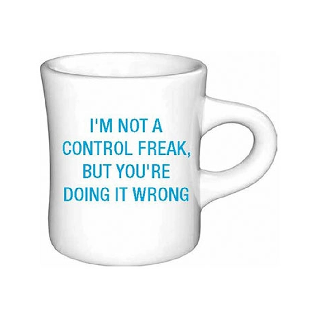 Control Freak Mug About Face Designs Home - Mugs & Glasses