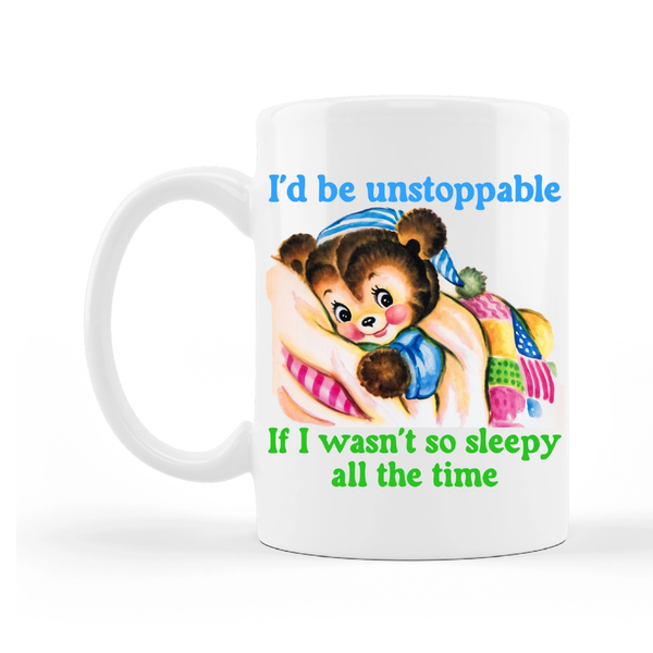 I'd Be Unstoppable Mug - 11oz Ace The Pitmatian Co Home - Mugs & Glasses