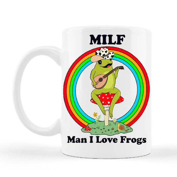 MILF - Man I Love Frogs Coffee Mug Ace The Pitmatian Co Home - Mugs & Glasses