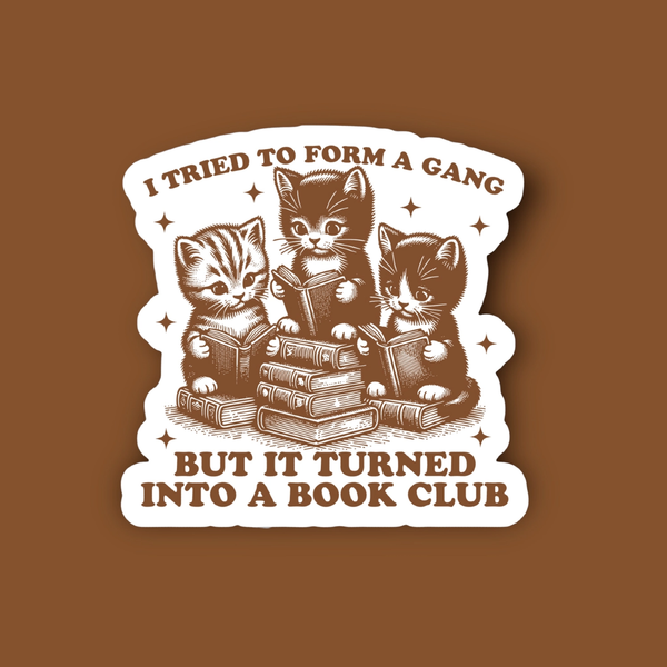 Book Club Bookish Sticker Ace The Pitmatian Co Impulse - Decorative Stickers