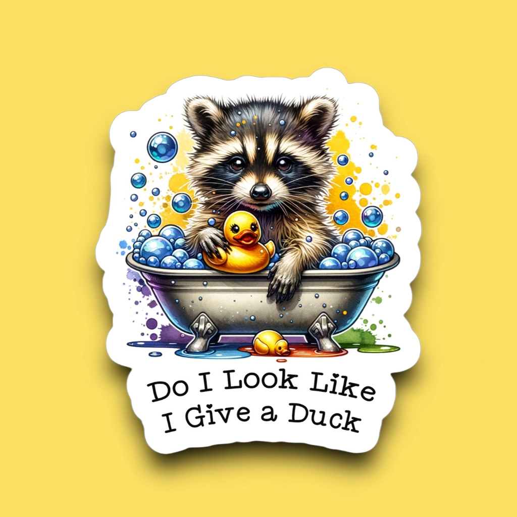 Do I Look Like I Give a Duck Sticker Ace The Pitmatian Co Impulse - Decorative Stickers