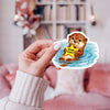 Drank Water Otter Gold Star Sticker Ace The Pitmatian Co Impulse - Decorative Stickers