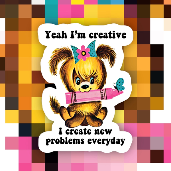 I'm Creative Funny Sticker Ace The Pitmatian Co Impulse - Decorative Stickers