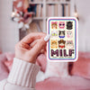 MILF Man I Love Felines Sticker Ace The Pitmatian Co Impulse - Decorative Stickers