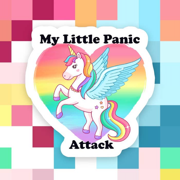 My Little Panic Attack Sticker Ace The Pitmatian Co Impulse - Decorative Stickers