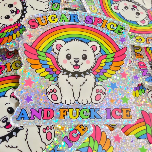 Sugar Spice Fuck Ice Sticker Ace The Pitmatian Co Impulse - Decorative Stickers
