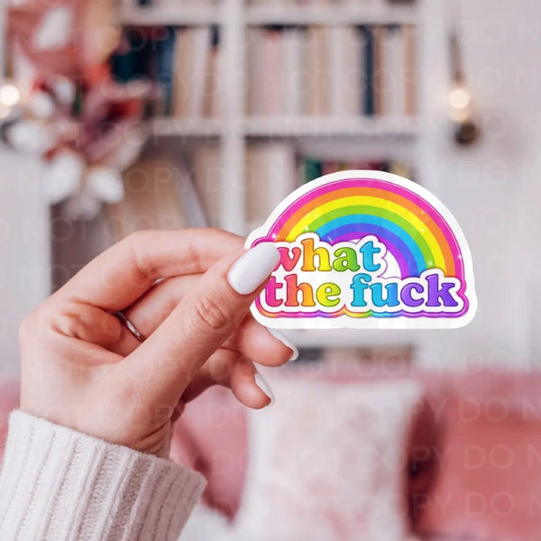 What The Fuck Sticker Ace The Pitmatian Co Impulse - Decorative Stickers