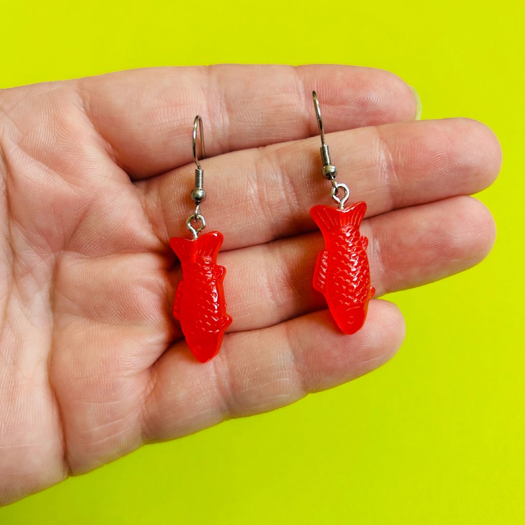 Swedish Fish Candy Earrings Alien Bratz Jewelry - Earrings