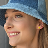 70s Smiley Face Stud Earrings Amano Studio Jewelry - Earrings