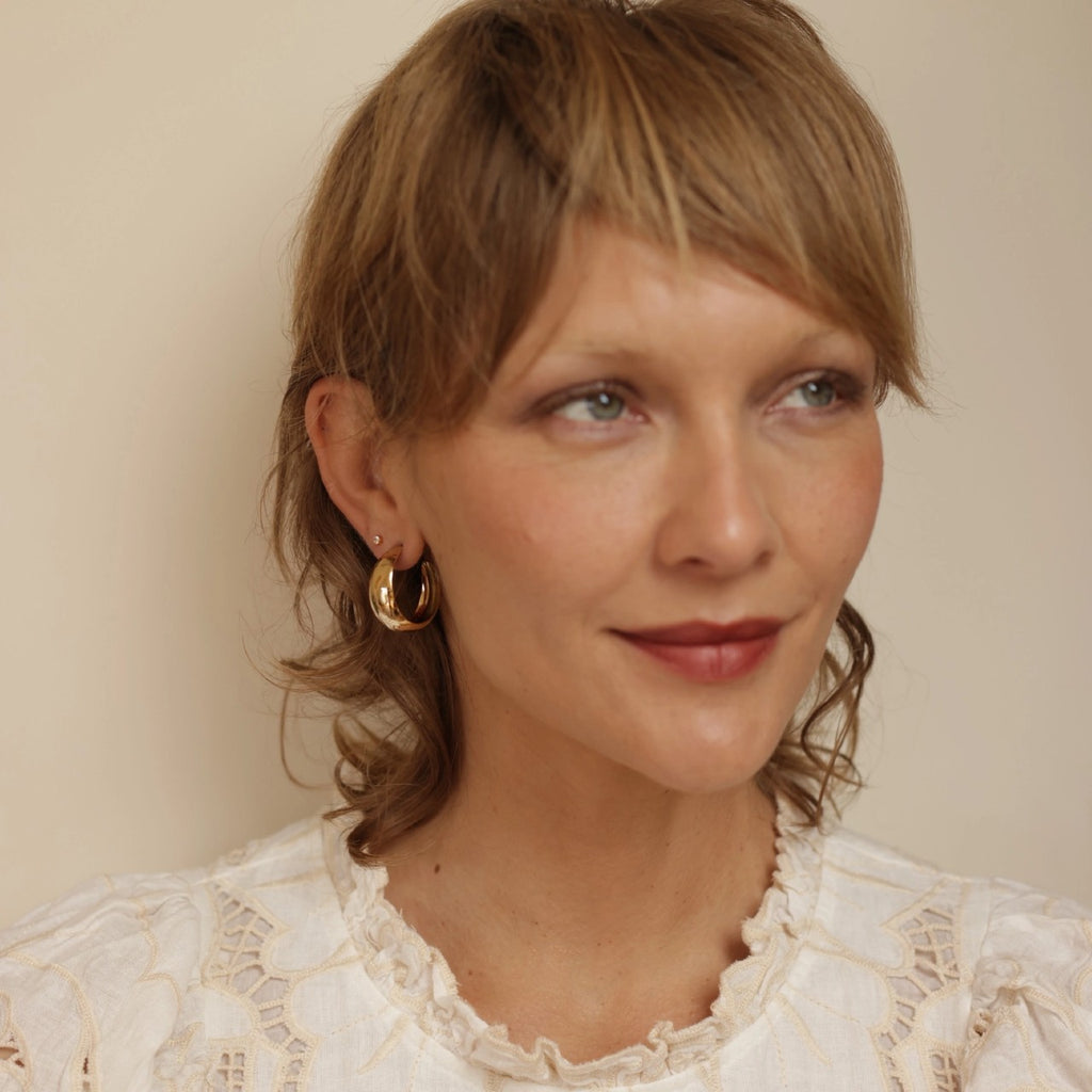 Angie Vintage Hoop Earrings Amano Studio Jewelry - Earrings