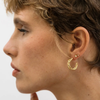 Chain Hoop Stud Earrings - Gold Amano Studio Jewelry - Earrings