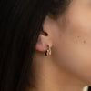 Mixed Metal Gota Hoop Huggie Earrings Amano Studio Jewelry - Earrings