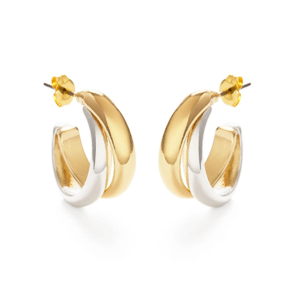 Mixed Metal Hoop Earrings Amano Studio Jewelry - Earrings