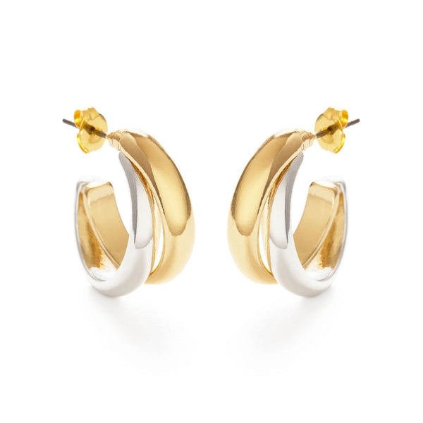 Mixed Metal Hoop Earrings Amano Studio Jewelry - Earrings