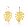 Monstera Drop Earrings - Gold Amano Studio Jewelry - Earrings