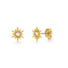 Starburst With Crystal Stud Earrings Amano Studio Jewelry - Earrings