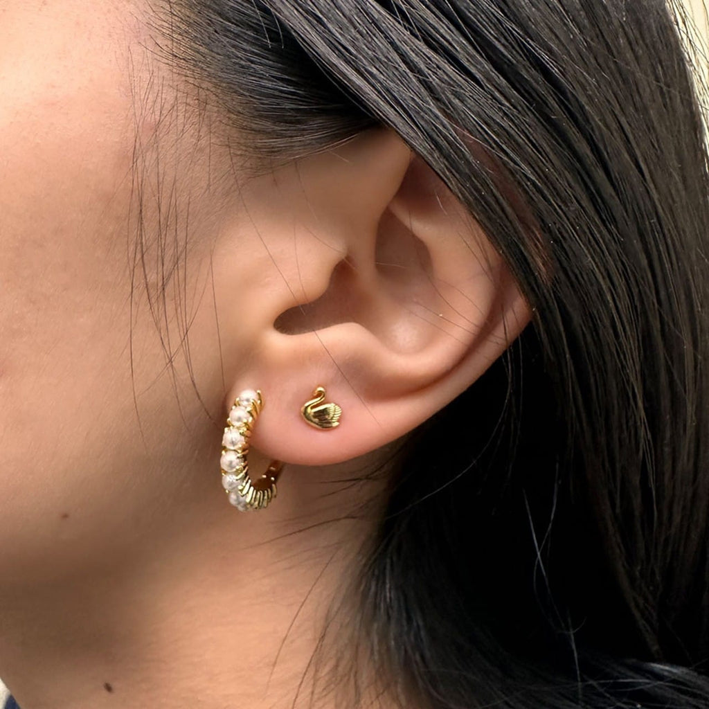 Swan Stud Earrings Amano Studio Jewelry - Earrings