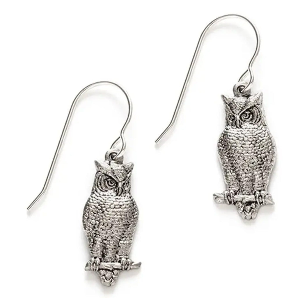 Wise Owl Drop Earrings Amano Studio Jewelry - Earrings