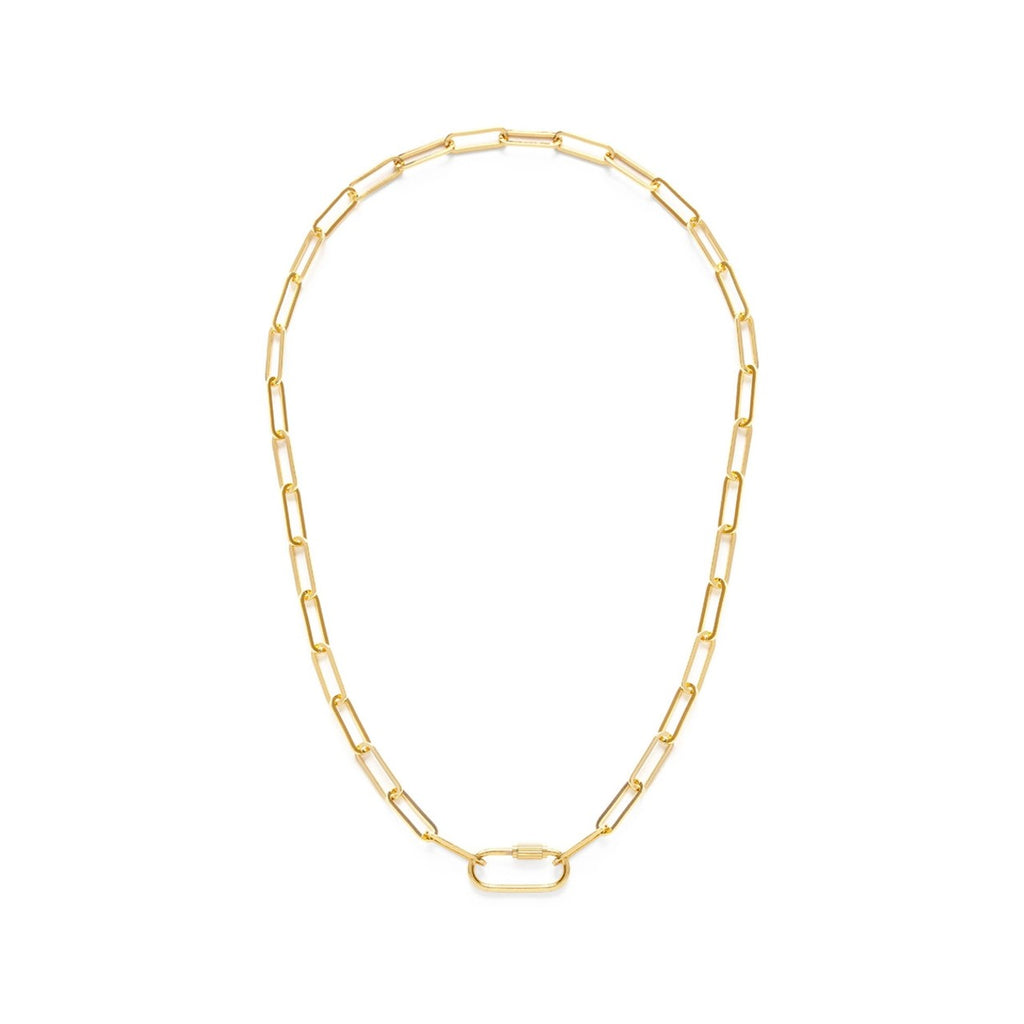 Paperclip Chain With Carabiner Clasp Necklace Amano Studio Jewelry - Necklaces