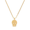 Tiny Skull With Heart Eyes Charm Necklace Amano Studio Jewelry - Necklaces