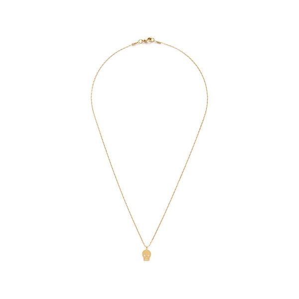 Tiny Skull With Heart Eyes Charm Necklace Amano Studio Jewelry - Necklaces