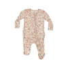 0-3M Ruffle Zipper Footie Baby Sleepwear - Sweet Rose Calico Angel Dear Apparel & Accessories - Clothing - Baby & Toddler - One-Pieces & Onesies