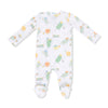 0-3M Zipper Footie Baby Sleepwear - Pickles Playing Pickleball Angel Dear Apparel & Accessories - Clothing - Baby & Toddler - One-Pieces & Onesies