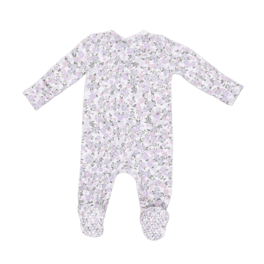 0-3M Zipper Footie Baby Sleepwear - Shannon Floral Angel Dear Apparel & Accessories - Clothing - Baby & Toddler - One-Pieces & Onesies