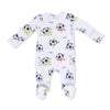 0-3M Zipper Footie Baby Sleepwear - Soccer Balls Playing Soccer Angel Dear Apparel & Accessories - Clothing - Baby & Toddler - One-Pieces & Onesies