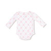 3-6M Long Sleeve Bodysuit Onesie - Ribbon Bow Trellis Angel Dear Apparel & Accessories - Clothing - Baby & Toddler - One-Pieces & Onesies