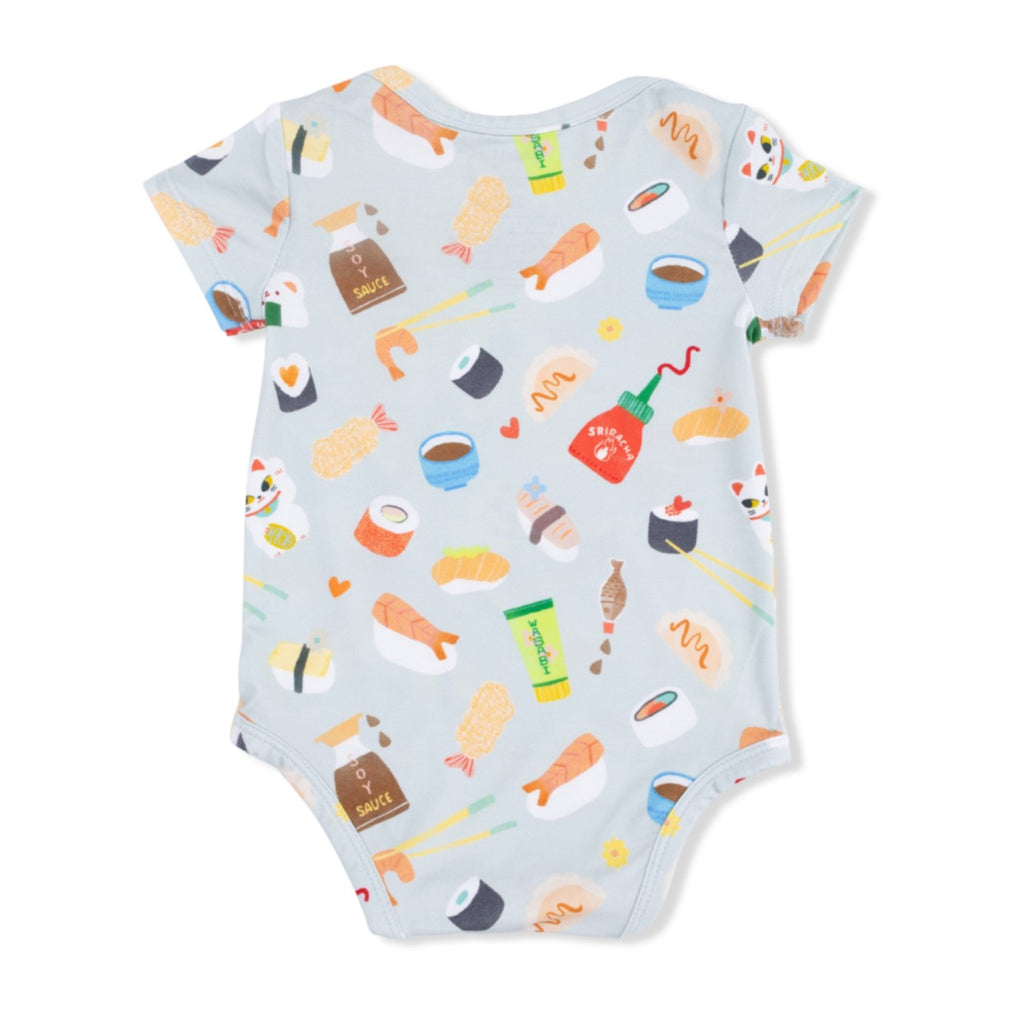 3-6M Short Sleeve Bodysuit Onesie - Sushi Angel Dear Apparel & Accessories - Clothing - Baby & Toddler - One-Pieces & Onesies