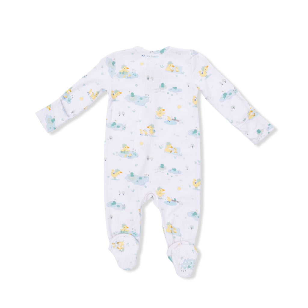 3-6M Zipper Footie Baby Sleepwear - Frog & Duck Pond Angel Dear Apparel & Accessories - Clothing - Baby & Toddler - One-Pieces & Onesies