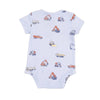 6-12M Short Sleeve Bodysuit Onesie - Contruction Vehicles Angel Dear Apparel & Accessories - Clothing - Baby & Toddler - One-Pieces & Onesies