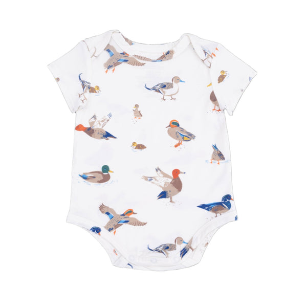 6-12M Short Sleeve Bodysuit Onesie - Ducks Angel Dear Apparel & Accessories - Clothing - Baby & Toddler - One-Pieces & Onesies
