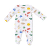6-9M Zipper Footie Baby Sleepwear - Charcuterie Cuties Angel Dear Apparel & Accessories - Clothing - Baby & Toddler - One-Pieces & Onesies