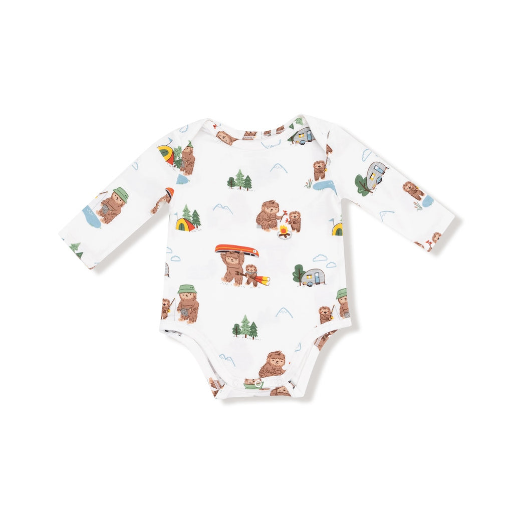 Long Sleeve Bodysuit Onesie - Bigfoot Camping Angel Dear Apparel & Accessories - Clothing - Baby & Toddler - One-Pieces & Onesies