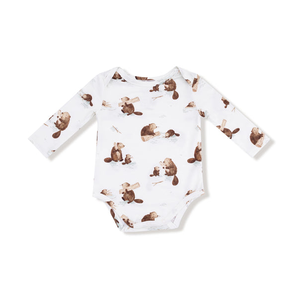 Long Sleeve Onesie Bodysuit - Baby Beavers Angel Dear Apparel & Accessories - Clothing - Baby & Toddler - One-Pieces & Onesies