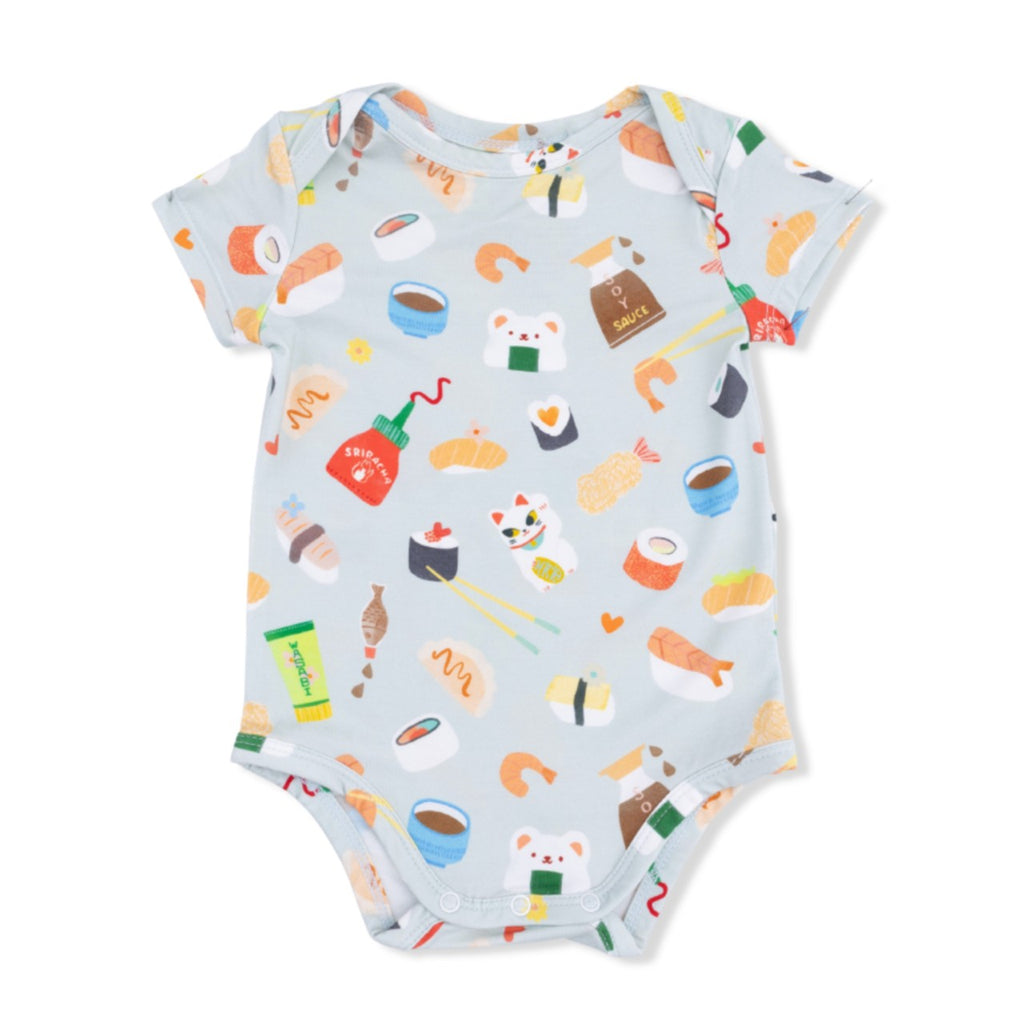 Short Sleeve Bodysuit Onesie - Sushi Angel Dear Apparel & Accessories - Clothing - Baby & Toddler - One-Pieces & Onesies