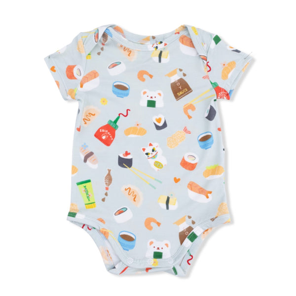 Short Sleeve Bodysuit Onesie - Sushi Angel Dear Apparel & Accessories - Clothing - Baby & Toddler - One-Pieces & Onesies