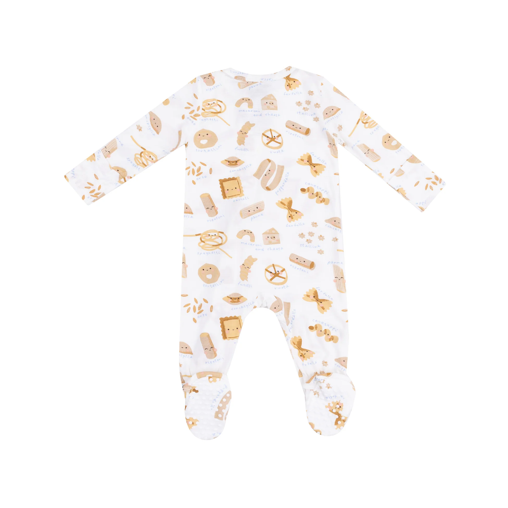 Zipper Footie Baby Sleepwear - Cute Pasta Angel Dear Apparel & Accessories - Clothing - Baby & Toddler - One-Pieces & Onesies