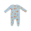 Zipper Footie Baby Sleepwear - Fast Food Blue Angel Dear Apparel & Accessories - Clothing - Baby & Toddler - One-Pieces & Onesies