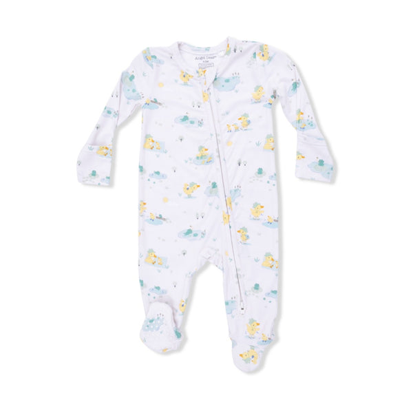 Zipper Footie Baby Sleepwear - Frog & Duck Pond Angel Dear Apparel & Accessories - Clothing - Baby & Toddler - One-Pieces & Onesies