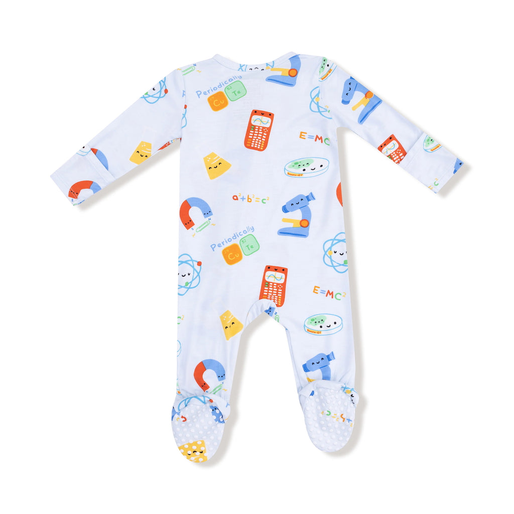 Zipper Footie Baby Sleepwear - Future Scientist - Blue Angel Dear Apparel & Accessories - Clothing - Baby & Toddler - One-Pieces & Onesies