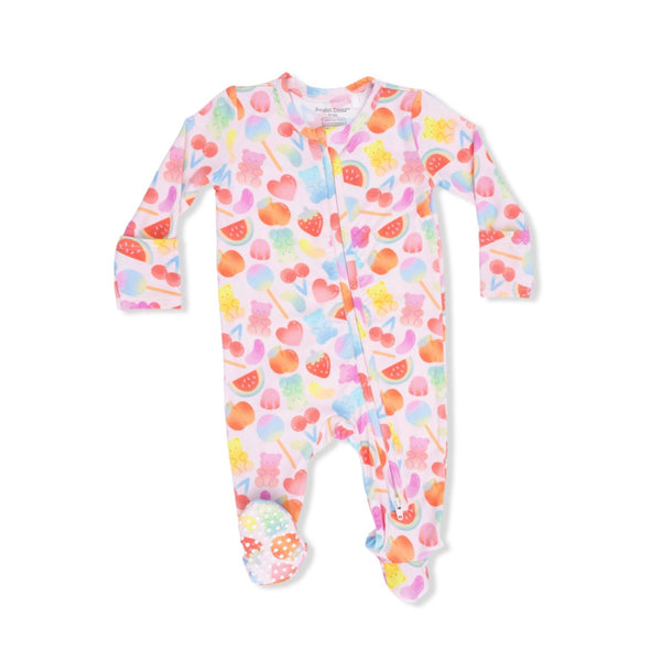 Zipper Footie Baby Sleepwear - Gummy Bears Angel Dear Apparel & Accessories - Clothing - Baby & Toddler - One-Pieces & Onesies