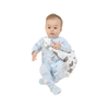 Zipper Footie Baby Sleepwear - I Love You To The Moon Cows Angel Dear Apparel & Accessories - Clothing - Baby & Toddler - One-Pieces & Onesies